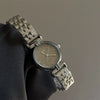 Women's Luxury Steel Band Quartz Watch Gray Silver Simple Elegant Cold Style