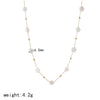 Women's Luxury Titanium Steel Ochain Necklace With Geometric Style And Electroplating Treatment