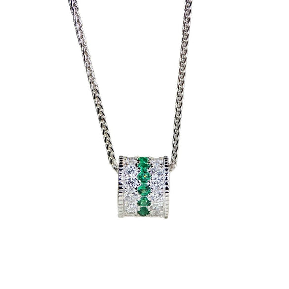 Women's Luxury Vintage Classic Style Geometric 925 Silver Plated Pendant Necklace