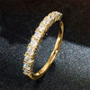 Women's Luxury Zircon Ring Copper Platinum Plated Geometric Simple Style