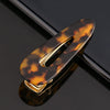 Women's Marble Acetate Hair Clip Set Sculpted Leopard Print Geometric Side Clips For Hair Accessories