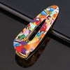 Women's Marble Acetate Hair Clip Set Sculpted Leopard Print Geometric Side Clips For Hair Accessories