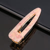 Women's Marble Acetate Hair Clip Set Sculpted Leopard Print Geometric Side Clips For Hair Accessories