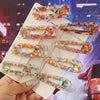 Women's Marble Acetate Hair Clip Set Sculpted Leopard Print Geometric Side Clips For Hair Accessories