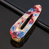 Women's Marble Acetate Hair Clip Set Sculpted Leopard Print Geometric Side Clips For Hair Accessories