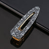 Women's Marble Acetate Hair Clip Set Sculpted Leopard Print Geometric Side Clips For Hair Accessories