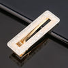 Women's Marble Acetate Hair Clip Set Sculpted Leopard Print Geometric Side Clips For Hair Accessories