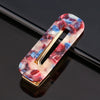 Women's Marble Acetate Hair Clip Set Sculpted Leopard Print Geometric Side Clips For Hair Accessories