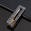 Women's Marble Acetate Hair Clip Set Sculpted Leopard Print Geometric Side Clips For Hair Accessories