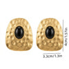 Women's Matte Geometric Alloy Earrings With Copper Ear Posts Irregular Electroplated Highend Fashion Jewelry