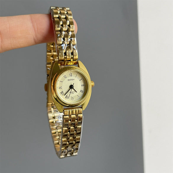 Women's Medieval Style Mini Round Alloy Band Watch