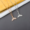 Women's Mermaid Pendant Necklace With Mixed Gem Inlay In 925 Sterling Silver Electroplated Clavicle Chain Animal Zodiac Style