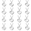 Women's Metal Alloy Necklace With Heart Flower Cut Out And Letters Pattern Electroplated O Word Chain