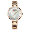Women's Metal And Stainless Steel Round Fashion Waterproof Watch