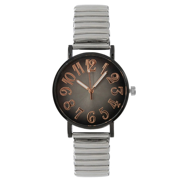 Women's Metal Band Round Dial Quartz Watch Fashion Style