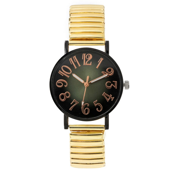Women's Metal Band Round Dial Quartz Watch Fashion Style