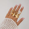 Women's Metal Baroque Style Geometric And Flower Pattern Electroplated Ring With Imitation Pearl And Gemstone