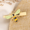 Women's Metal Bee Hairpin Side Clip With Dripping Oil Finish Animal Design Bangs Barrette And Delicate Hair Accessory