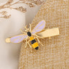 Women's Metal Bee Hairpin Side Clip With Dripping Oil Finish Animal Design Bangs Barrette And Delicate Hair Accessory