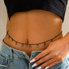 Women's Metal Belt Body Chain Hip Hop Decorative Waist Chain Iron Bead Chain Glass Casual Simple Style