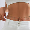 Women's Metal Belt Body Chain Hip Hop Decorative Waist Chain Iron Bead Chain Glass Casual Simple Style