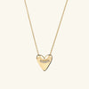Women's Metal Copper And Titanium Steel Heartshaped Love Pendant Ochain Necklace Simple Ins Style