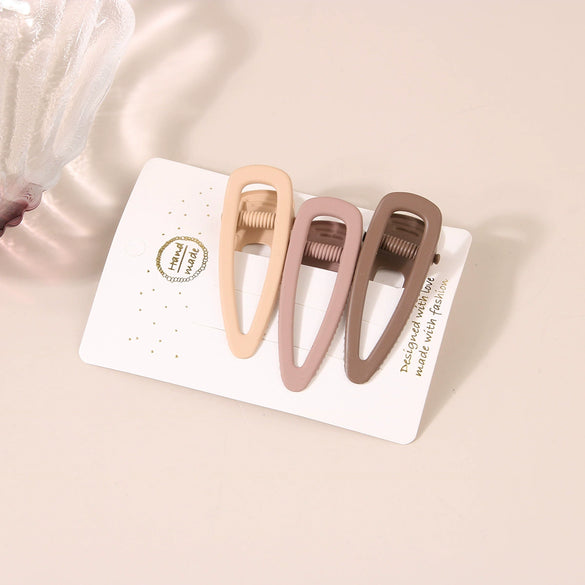 Women's Metal Cute Candycolored Frosted Onecharacter Clip Set With Baking Paint Process