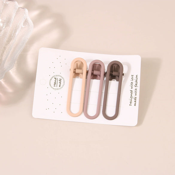 Women's Metal Cute Candycolored Frosted Onecharacter Clip Set With Baking Paint Process