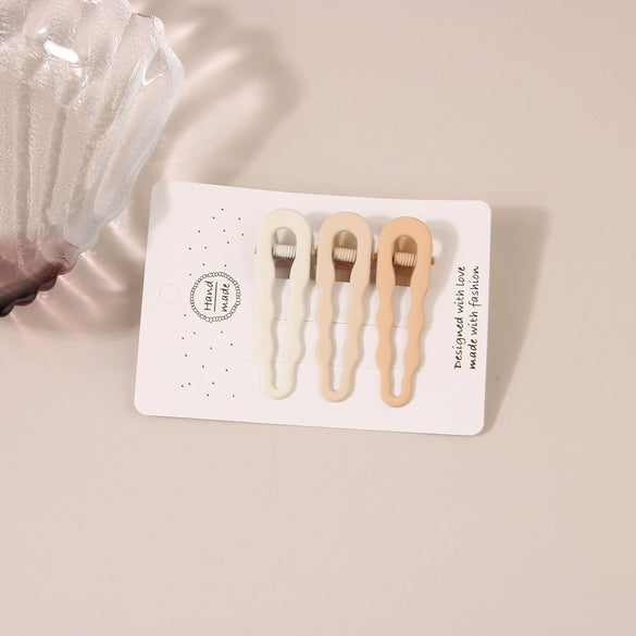 Women's Metal Cute Candycolored Frosted Onecharacter Clip Set With Baking Paint Process
