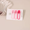 Women's Metal Cute Candycolored Frosted Onecharacter Clip Set With Baking Paint Process