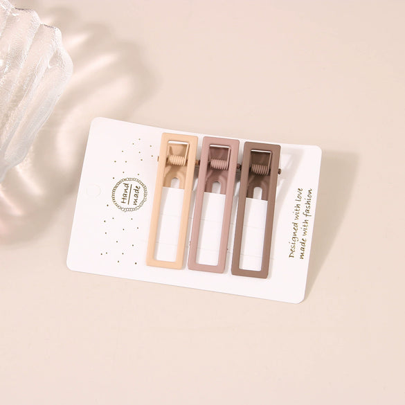 Women's Metal Cute Candycolored Frosted Onecharacter Clip Set With Baking Paint Process