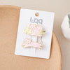 Women's Metal Duckbill Hairpin With Japanese Cartoon Star Cat Design And Electroplating Treatment