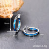 Women's Metal Electroplating Geometric Design Casual Earrings With Imitation Moonstone
