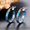 Women's Metal Electroplating Geometric Design Casual Earrings With Imitation Moonstone