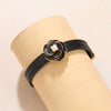 Women's Metal Fashion Bracelet With Flower Pattern And Electroplating Design