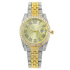 Women's Metal Fashion Watch With Roman Pattern And Round Dial