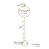 Women's Metal Finger Bracelet With Bow Drop Shape And Geometric Pattern Electroplated