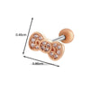 Women's Metal Fivepointed Star Bow Heart Electroplated Earrings