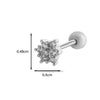 Women's Metal Fivepointed Star Bow Heart Electroplated Earrings