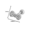 Women's Metal Fivepointed Star Bow Heart Electroplated Earrings