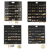 Women's Metal Floret Microinlay Alloy Earrings Set