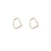 Women's Metal Geometric Square Earrings 925 Silver Electroplated