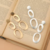 Women's Metal Geometric Statement Earrings Minimalist Retro Design Elegant Bold Fashion Jewelry Wholesale