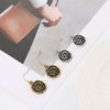Women's Metal Geometric Sun Moon Earrings Alloy Electroplating