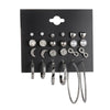 Women's Metal Heart Pattern Electroplated Earrings