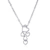 Women's Metal Heart Shaped Geometric Ins Style Electroplated Clavicle Chain Necklace