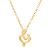 Women's Metal Heart Shaped Geometric Ins Style Electroplated Clavicle Chain Necklace