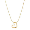 Women's Metal Heart Shaped Geometric Ins Style Electroplated Clavicle Chain Necklace