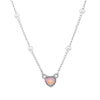 Women's Metal Heart Shaped Geometric Ins Style Electroplated Clavicle Chain Necklace