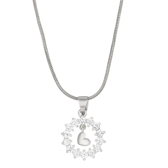 Women's Metal Heart Shaped Geometric Ins Style Electroplated Clavicle Chain Necklace
